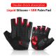 6. Rockbros S169BR XL Fahrradhandschuhe mit Gel-Einsätzen – Schwarz und Rot