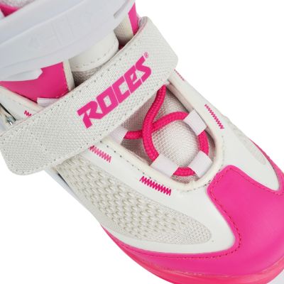 7. Roces Moody Ice X Eislaufschuhe Weiß und Rosa 450744 001