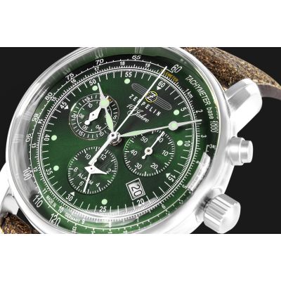 4. ZEPPELIN Herrenuhr 100 Jahre Chronograph 8680-4 + Box