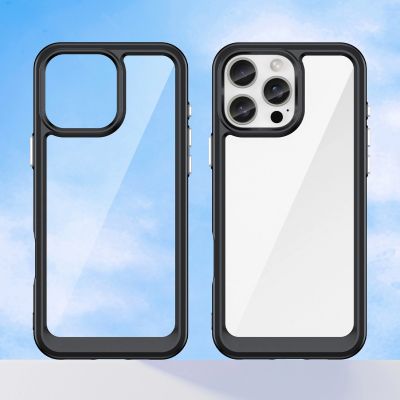 8. Outer Space Case mit Gelrahmen für iPhone 16 Pro Max – Schwarz