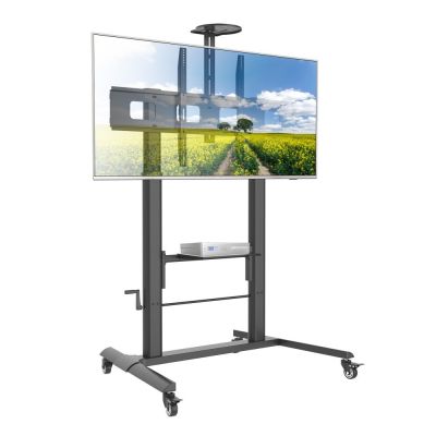 3. TECHLY MOBILER TV-STÄNDER 52-110" 120KG STUFIGE VERSTELLBAR