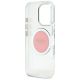 7. Guess IML Metal Colored Circle Classic Logo MagSafe Hülle für iPhone 16 Pro Max - Pink