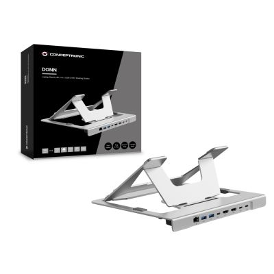 7. Conceptronic DONN35S Laptopständer Notebookständer Silber