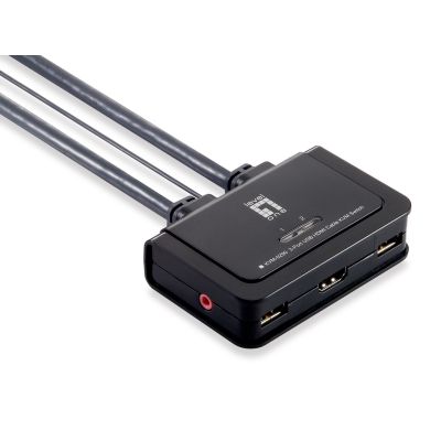 LevelOne KVM-0290 KVM-Switch Schwarz, Grau