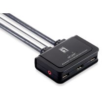 LevelOne KVM-0290 KVM-Switch Schwarz, Grau