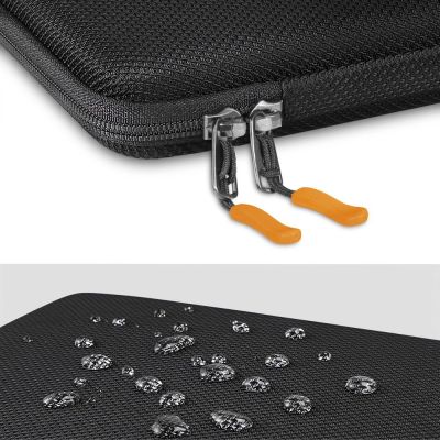 3. Tech-Protect Hartschalen-Laptoptasche 13-14 Zoll – Schwarz und Orange