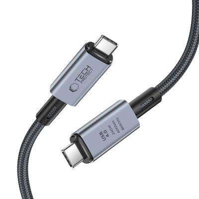 3. Tech-Protect UltraBoost Max USB-C 4.0 / USB-C 4.0 PD 240 W 8K 40 Gbit/s 2 m Kabel – Grau