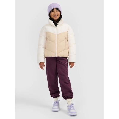 3. Mädchen-Steppjacke mit synthetischer Daunenfüllung 4F 4FJRAW25TDJAF0807-12S