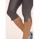 3. CASALL Damen Capri-Leggings mit Schlitz und normalem Bund, Trainingsleggings, Grau