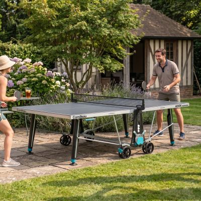 6. Cornilleau 400X Delta Outdoor-Tischtennisplatte grau