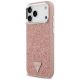 2. Guess Glitzer-Dreieck-Logo MagSafe Hülle für iPhone 17 Pro Max - Pink