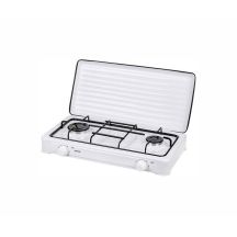 Smile KN-02/1K Gasherd (zweiflammig, 4300 W, weiß)