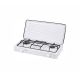 Smile KN-02/1K Gasherd (zweiflammig, 4300 W, weiß)