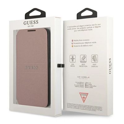 7. Guess GUBKS22MPSASBPI S22+ S906 rosa/rosa Buch Saffiano Stripes