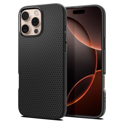 Spigen Liquid Air Hülle für iPhone 16 Pro – Schwarz