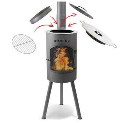 18. Bongiano SP rostiger Gartenkamin 3001R