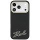 3. Karl Lagerfeld MagSafe-Hülle mit genarbter Oberfläche und Harz-Logo für iPhone 18 Pro / 17 Pro – Schwarz