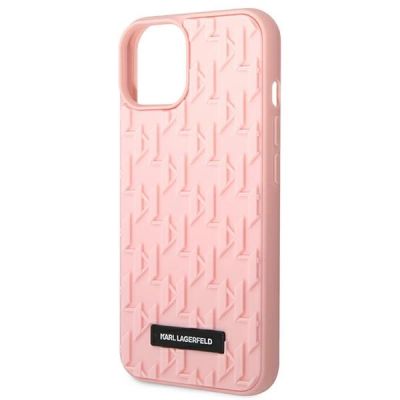 6. Karl Lagerfeld 3D-Monogramm-Hülle für iPhone 14 Plus – Rosa