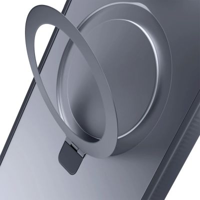 6. 3mk Smoke Case Mag&Stand für Apple iPhone 16E - Schwarz