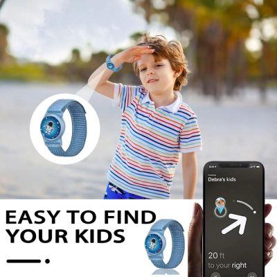 5. Tech-Protect Nylon-Armband für Apple AirTag 1/2 – Blau