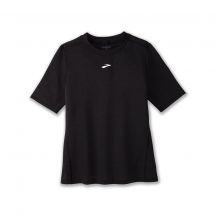 High Point Kurzarm-Lauf-T-Shirt für Damen, Schwarz