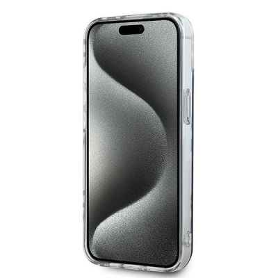 5. DKNY IML Checkered Mono Pattern Hülle für iPhone 15 / 14 / 13 – Schwarz