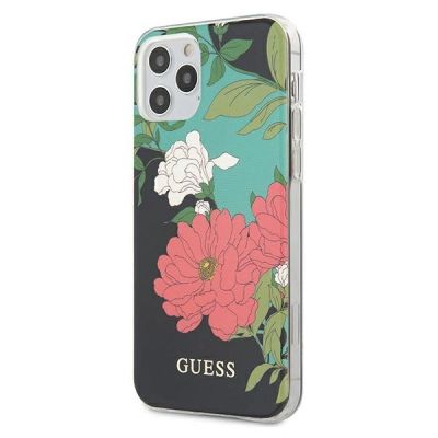 Guess GUHCP12LIMLFL01 iPhone 12 Pro Max 6.7" schwarz/schwarz N°1 Flower Collection