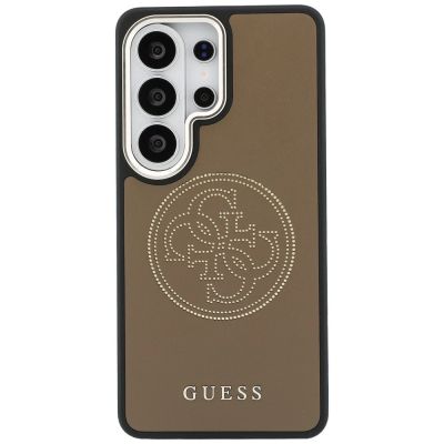 3. Guess MagSafe-Hülle mit perforiertem Logo für Samsung Galaxy S26 Ultra – Braun