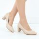 20. Sergio Leone W SK415B beige Pumps mit hohem Absatz