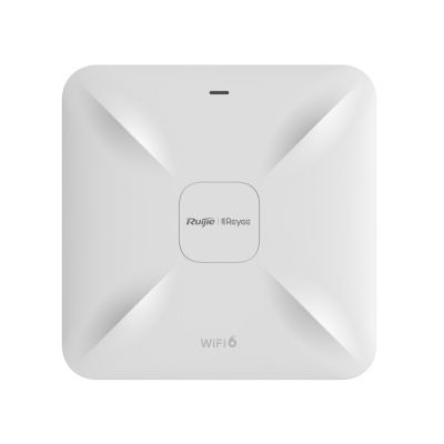 REYEE Access Point AX1800, 2 Ports, 1 Gbit/s | Wi-Fi 6 – 802.11ax – 1775 Mbit/s | PoE-Stromversorgung | Deckenmontage