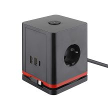 Olympia Steckdosenwürfel IOIO SW 1000, schwarz