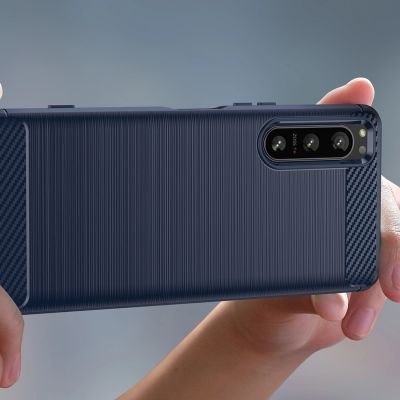 6. Thunder Case Xiaomi Poco M4 5G Silikon-Rüstungshülle blau