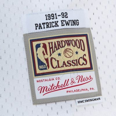 3. Mitchell & Ness NBA Cracked Cement Swingman-Trikot Knicks 1991 Patrick Ewing M TFSM5934-NYK91PEWWHIT
