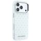 4. Karl Lagerfeld IML Strass-Hülle mit galvanisiertem Logo für iPhone 17 Pro Max / 18 Pro Max – Weiß