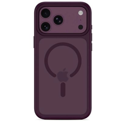 4. Tech-Protect Magmat Magsafe CC Hülle für iPhone 18 Pro Max / 17 Pro Max – Burgunderrot Matt