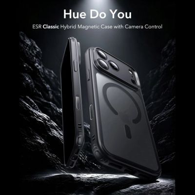 2. ESR Classic Hybrid MagSafe Hülle für iPhone 18 Pro / 17 Pro – Schwarz