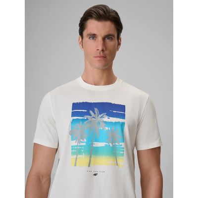 3. Herren-T-Shirt mit Aufdruck, regulär, Größe 4F 4FRSS26TTSHM4291-11S