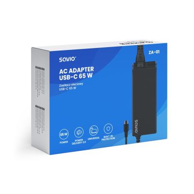 4. SAVIO Netzteil USB-C 65W ZA-01