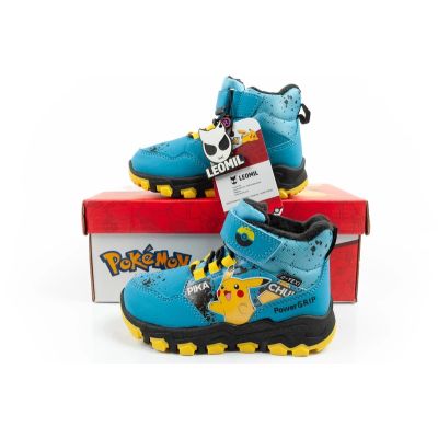 10. Leomil Pokemon Kinder Winterstiefeletten isoliert wasserdicht blau