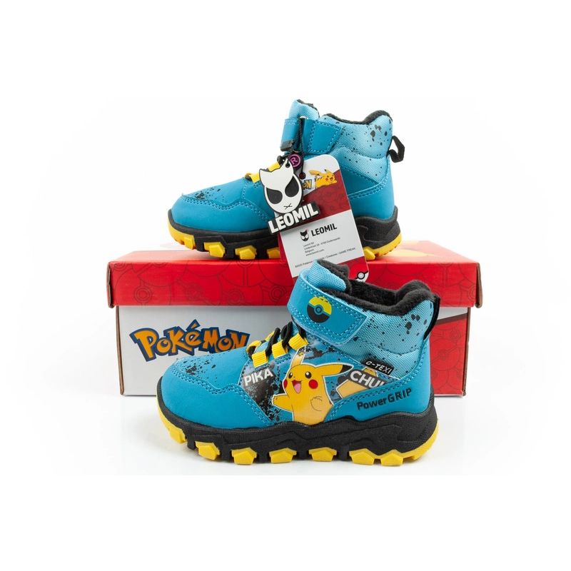 10. Leomil Pokemon Kinder Winterstiefeletten isoliert wasserdicht blau