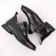 7. Damen-Lackleder-Stiefeletten in Kroko-Optik mit Zierelement, schwarz, Filippo DBT6425