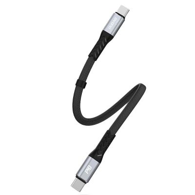 2. Dudao L10C USB-C – USB-C PD-Kabel 100 W 5 A 0,23 m – Schwarz