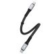 2. Dudao L10C USB-C – USB-C PD-Kabel 100 W 5 A 0,23 m – Schwarz