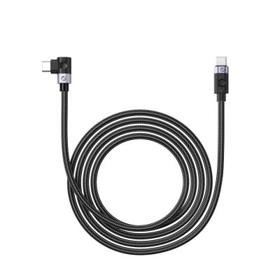 2. C2C PD100W Laptop-Schnellladekabel (Winkelstecker), schwarz, 0,5 m