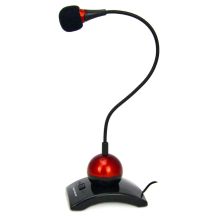 Esperanza Chat Desktop-Mikrofon EH130 (rot)