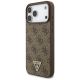 3. Guess 4G Strap Triangle Logo MagSafe Hülle für iPhone 17 Pro Max – Braun