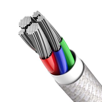 7. Baseus CATLGD-A02 Lightning – USB-C PD-Kabel 20 W 480 Mbit/s 2 m – Weiß