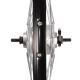 15. 28-Zoll-Vorderrad mit Shimano-Nabe, schwarze Felge