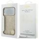 6. Guess Glitter Triangle Logo MagSafe Hülle für iPhone 17 Pro Max - Gold