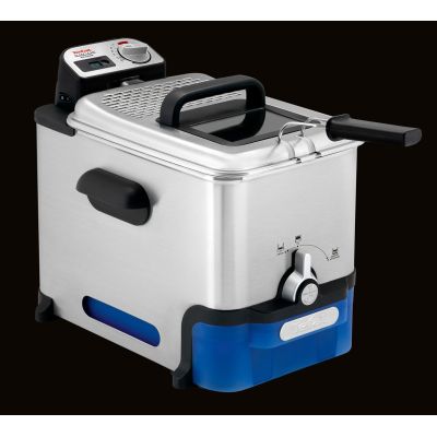 4. Tefal FR8040 Fritteuse, Fassungsvermögen 3,5 l, Farbe Schwarz, Edelstahl, Leistung 2300 W, Abmessungen 34,8 cm x 46,4 cm